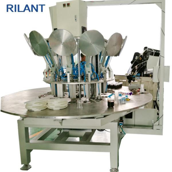 Quality 0.5 - 0.6MPA Air Filter Manufacturing Machines , Round Curing Table Pu Foam Manufacturing Machine for sale