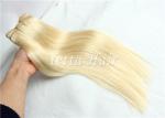 Ash Blonde Virgin Remy Hair , Russian Straight Virgin Hair With Smooth And Soft