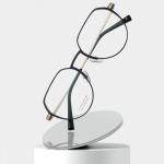 Aluminum Magnesium Titanium Frame Glasses , Custom Lens Round Prescription