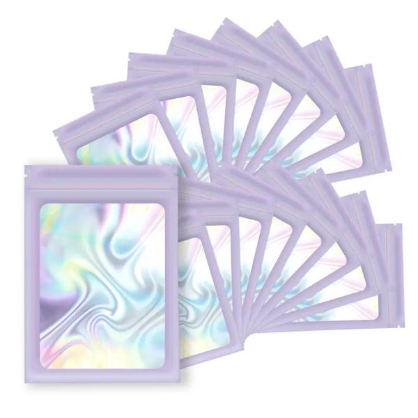 3.5Mil Custom Heat Seal Mylar Bags Odor Proof Zipper Closure