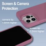 Pink Liquid Silicone Soft Phone Case Silicon Mobile Phone Cover For IPhone 16