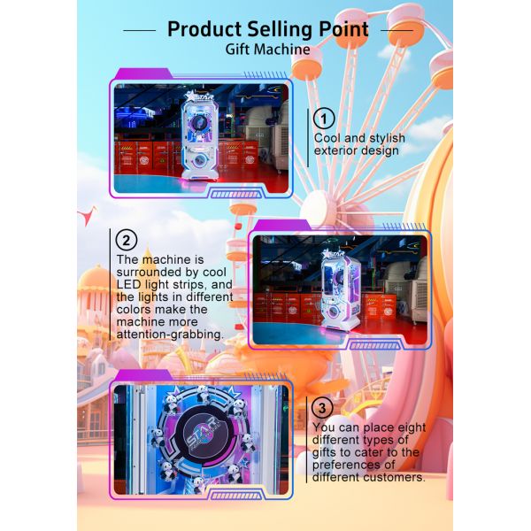 Arcade Machine Coin-Operated Prize Vending Game Equipment for Game Center Star Ferris Wheel