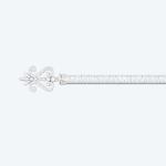Single And Double 28mm White Iron Curtain Rod Windows Accessories
