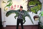 Theme Park Realistic Dinosaur Puppet With Soft Silicone Rubber Skin