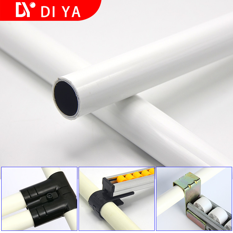 Lean Plastic Coated 0.8mm Thick Seamless Steel Pipe For Storage Rack