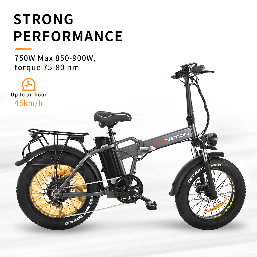 EU Warehouse Stock E-Bike High Speed Folding Electric Bicycle With Custom Logo Pattern