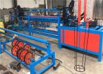 Galvanized / PVC Coated Wire Automatic Chain Link Fence Machine