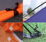 3 to 4 Person One Door Double Layer Waterproof Outdoor Folding Tent with a Free