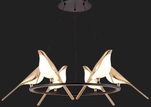 Wholesale Sea Shipping Gold Round Bird Mounted LED Chandelier from china suppliers