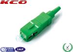 SM SC APC Simplex Fiber Optic Connectors 0.2dB Low Insertion Loss RoHS