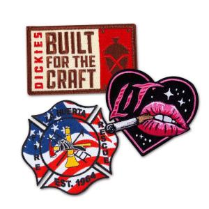 Wholesale Clothes Patches Company Logo Hook And Loop 100% Embroidered For Uniform Bags Badges from china suppliers