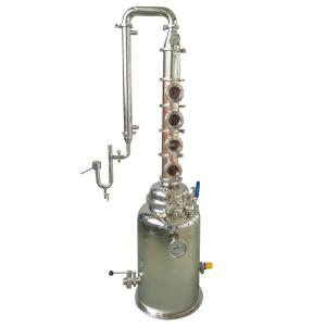 Wholesale Red Copper GHO 50L 100L 85 Degrees Copper Alcohol Column Distillation Alcohol Stills from china suppliers