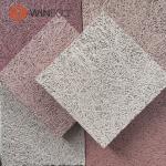 Colorful Painting Wood Wool Acoustic Panels Customized Shapes Decoration
