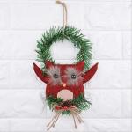 owl bird design Door Christmas Wreath Decoration for Windows and Kid's Room