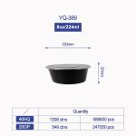 Disposable Microwave Safe PP Injection Restaurant Take Away Container Camping