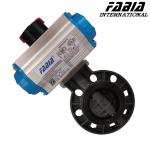 Soft Seal Pneumatic Butterfly Valve Clamp PVC Valve Lightweight and Cost