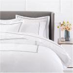 European and American Style 400TC Luxury Embroidered Duvet Cover Set for Queen