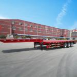 Truck 40ft 48ft 70ft Tri-Axles Gooseneck Flatbed Semi Trailer for Container