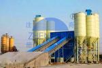 High Precision Belt Type HZS90 Concrete Batching Plant 90 m3/H Capacity Full