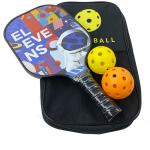 OEM Custom Made Pickleball Paddles Fiberglass Hard EVA Pickle Ball Set