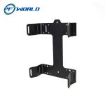 Aluminum laser cut black oxide parts bracket