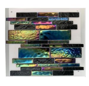 Wholesale Easy to Install Crystal Glass Mosaic for Swimming Pool Tiles Mediterranean Sea Style from china suppliers