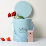 Customized Square Tube Circle Round Hat Flower Gift Packing Box With Lid