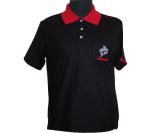 Screen Printing Mens Short Sleeve Polo Shirts , Casual Men's Polo Neck Shirts
