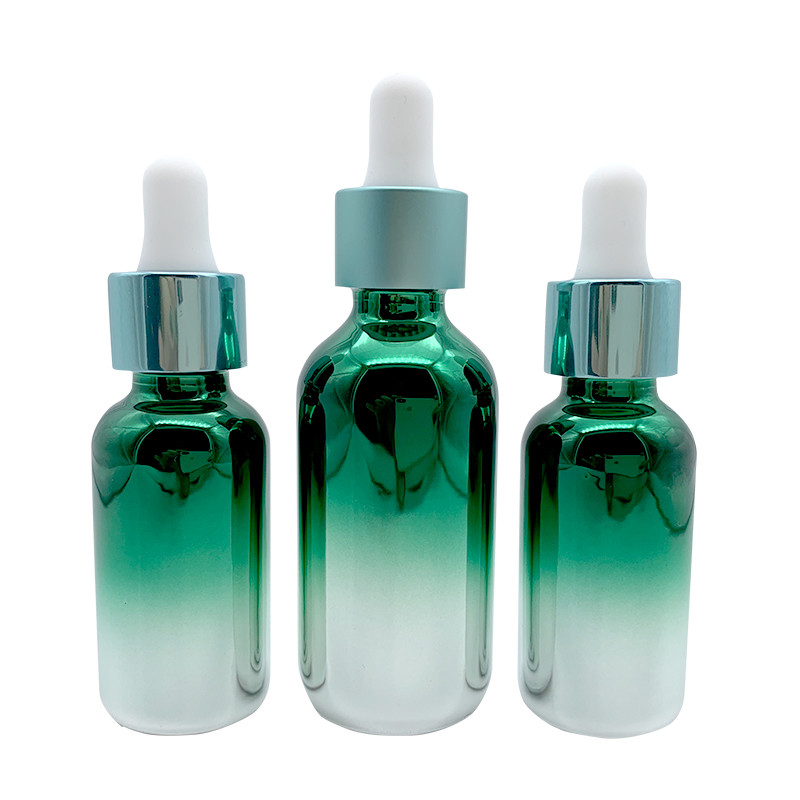 15ml 20ml Screw Cap Cosmetic Glass Dropper Bottles With Rubber Dropper