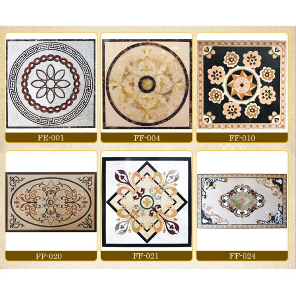 Marble Medallion water jet pattern Design Modern Flower Pattern Marble Water Jet Designs For Indoor Floor Decor