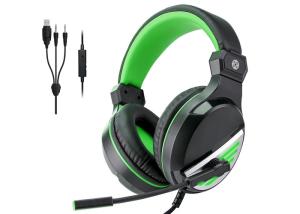 Wholesale 2x3.5 Plug Led Lights Gaming Headset ABS Xbox One Wired FCC from china suppliers