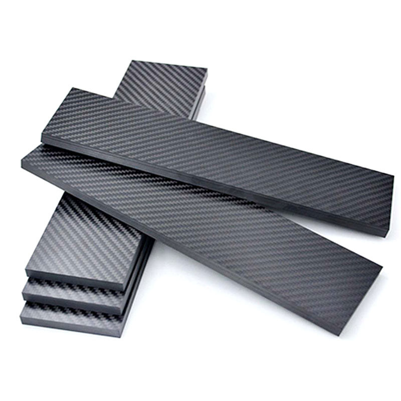 3K Plain Weave Carbon Fiber Plate Glossy Surface For Aerospace