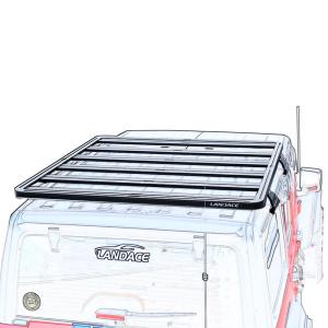 Wholesale 2000*1425*55mm Black Aluminum Alloy Roof Rack for Wrangler Long-Lasting Performance from china suppliers