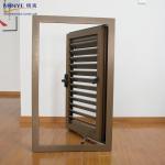 Powder Coated Aluminium Louver Window Customer Size Jalousie Windows Aluminum CE
