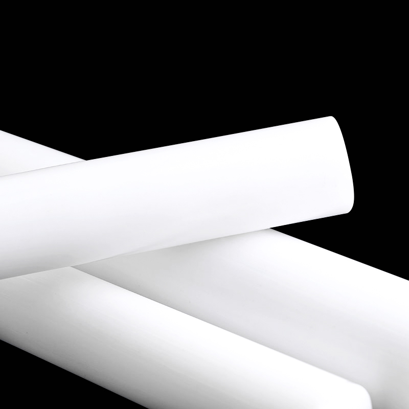 Extruded Pure White PTFE Rods Customized Size Corrosion Resistant