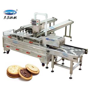 Wholesale Two Lane 1 Color Chocolate Cream Sandwich Biscuit Machine 304 Stainless Steel from china suppliers