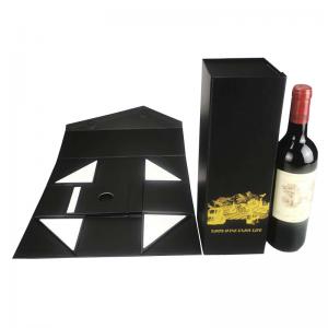 Wholesale Logo Printing Wine Bottle Boxes Packaging Wine Gift Box Cardboard Wholesale Wine Boxes For Sale from china suppliers