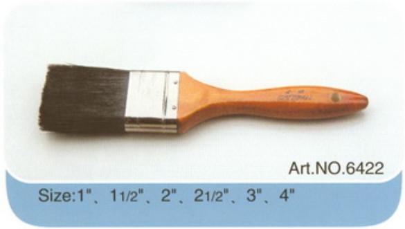 Factory made plastic or wooden handle pure bristle high quality paint brush No