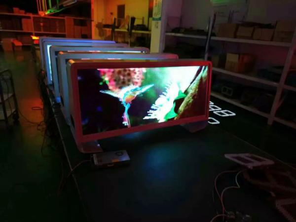 Energy saving Double Side P5 Taxi LED Display surpport 3G Wireless GPS , 160mm×