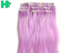 Multi - Color High Heat Resistant Hair Extensions Weave Stylish Soft Long Hair