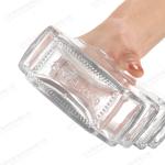Crystal Whisky Glass Clear Triangle Shape Wine Bottle Perfect for Brandy