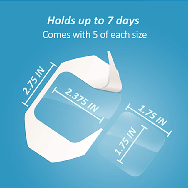 2.75inch Waterproof Transparent Dressing, Provides protection to minor burns, cuts, blisters and abrasions, Assorted Sizes