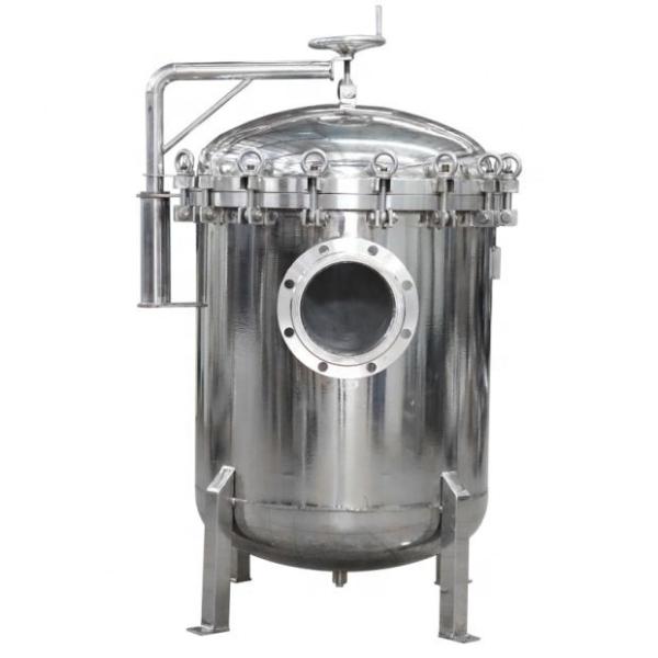 VITON Seal High Filtration Stainless Steel Flange Connection Double Bag Filter