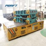 Rubber Wheel Battery Transfer Carriage , Industrial Transfer Trolley 100 Ton
