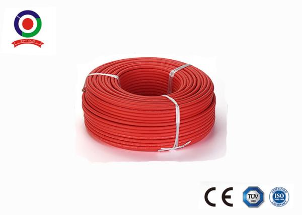 Single Core TUV Solar Cable 6mm2 High Temperature Resistant Good Cold Flexibilit