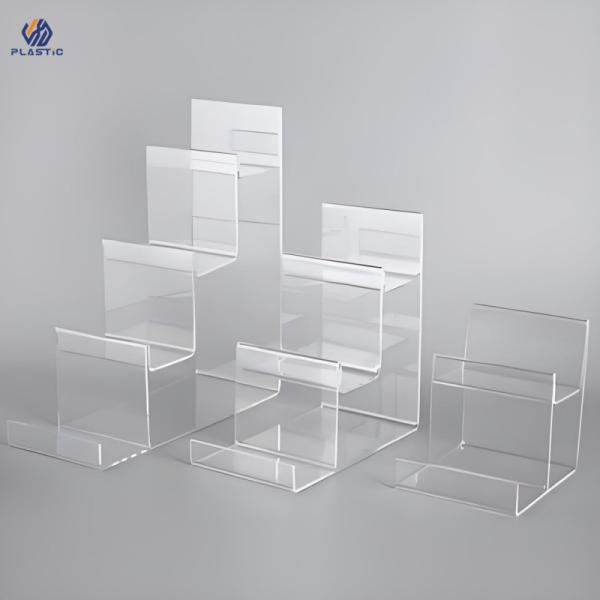 OEM ODM Acrylic Riser Display Stand Solution Clear Display Shelves For Your