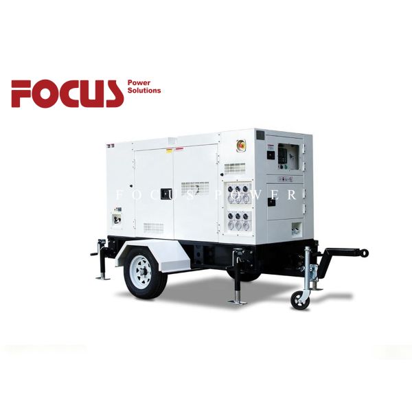 Commercial Use Trailer Mounted Diesel Generator 100kw With CUMMINS 6BTAA5.9-G2 ENGINE