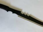 HRC 52 Polished Dragon Scale SS Steel Machete Antirust Cutting Chopping