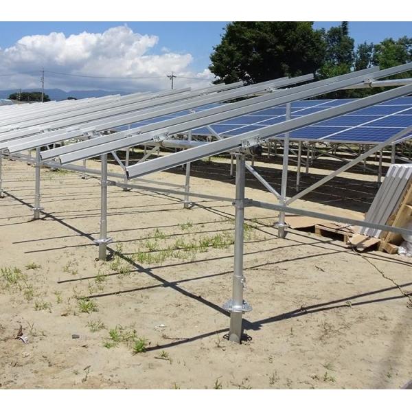 Galvanized Q235B Q345B solar ground mounting system ground solar bracket solar structure