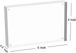 Clear Freestanding 4X6 Acrylic Photo Frame Double Sided Acrylic Frameless Poster